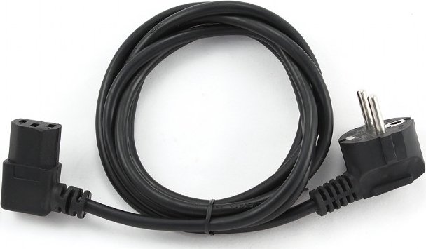Кабель питания Cablexpert CEE7/7-C13, 1.8 м, 90 град. VDE (PC-186A-VDE ...