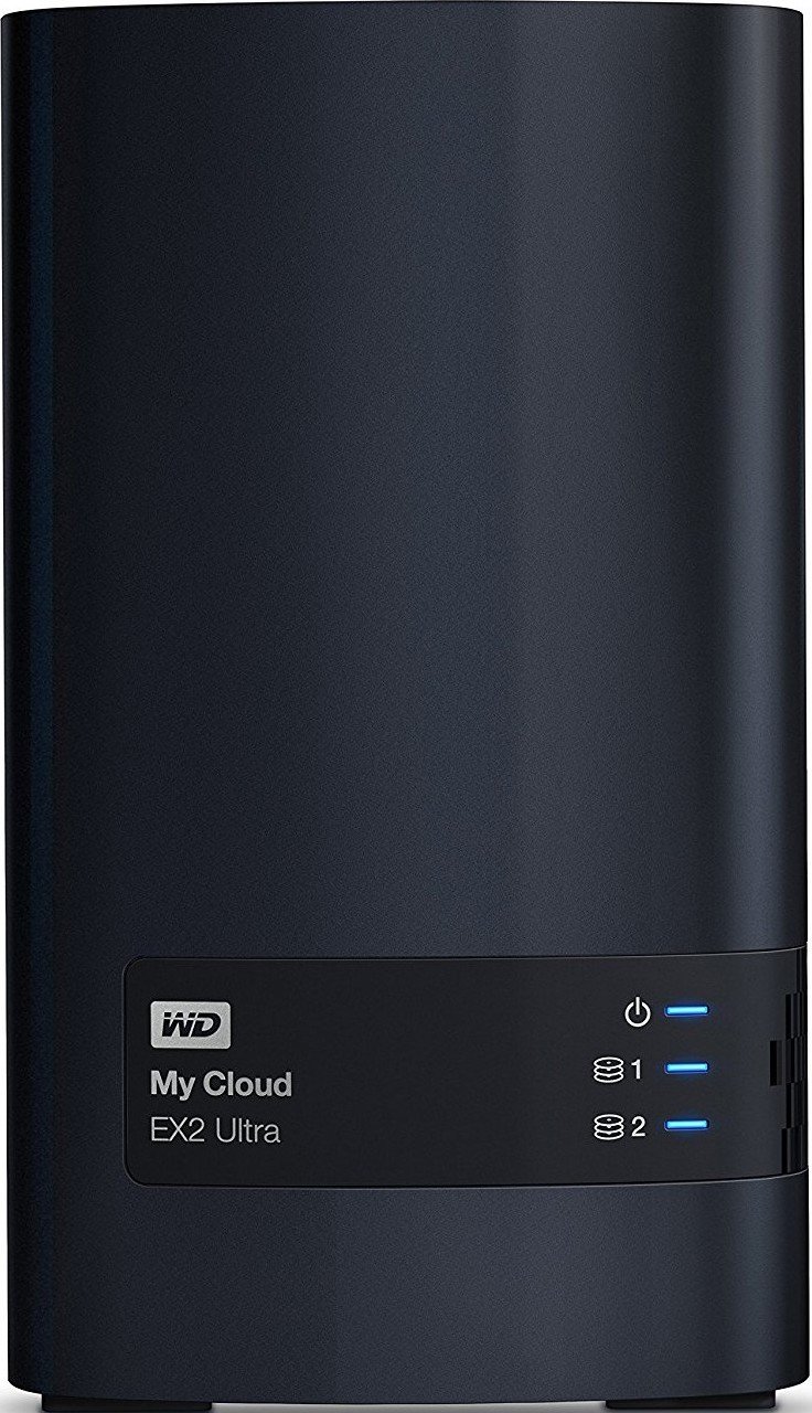 Сетевое хранилище NAS WD My Cloud EX2 Ultra Black 8Tb (WDBVBZ0080JCH ...