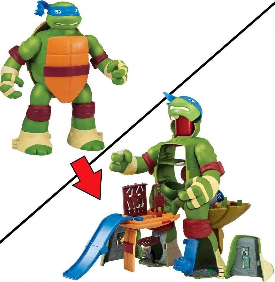Игровой набор TMNT Черепашки-ниндзя Micro Леонардо-трансформер (87841 ...