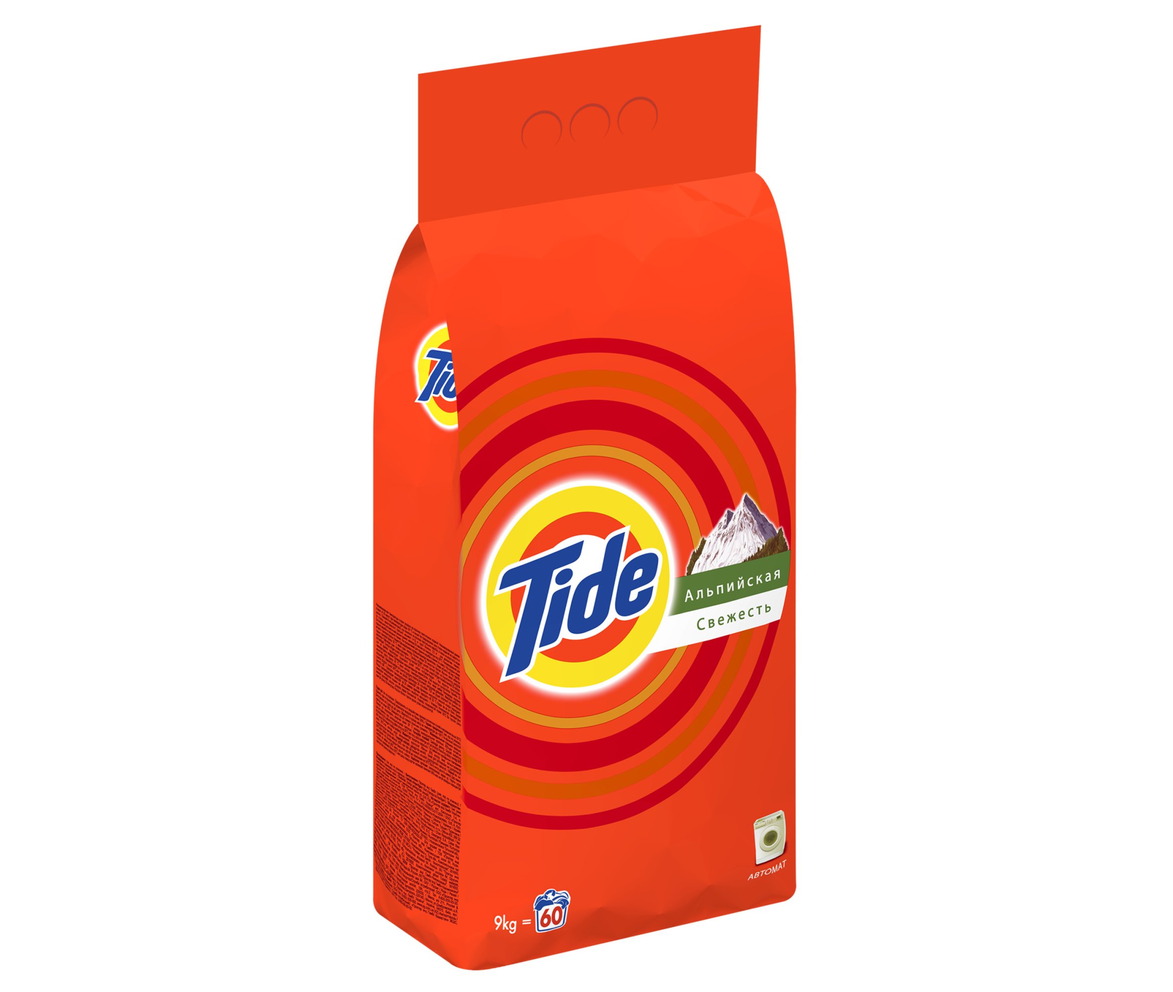 Стиральный порошок Tide Автомат Альпийская свежесть 9 кг купить | ELMIR ...