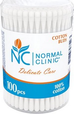 Ватные палочки vpn 031 Normal clinique-100шт (кругла банка) (3800213303342)