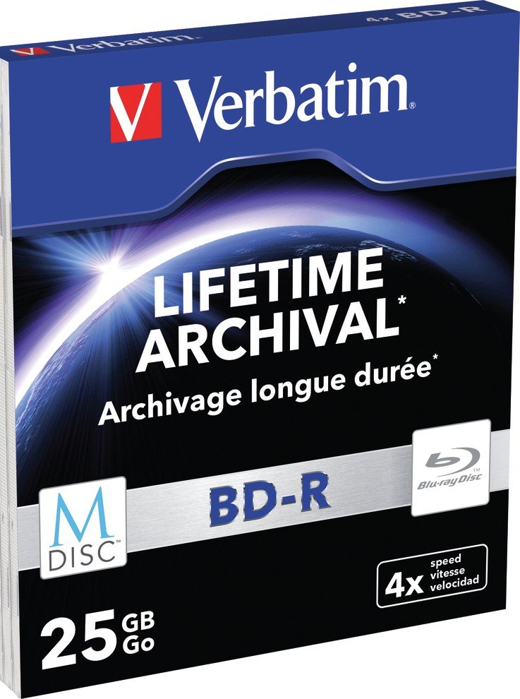 BDR Verbatim 25Gb 4x Printable MDisc (Jewel Case 1pcs) (43822) купить