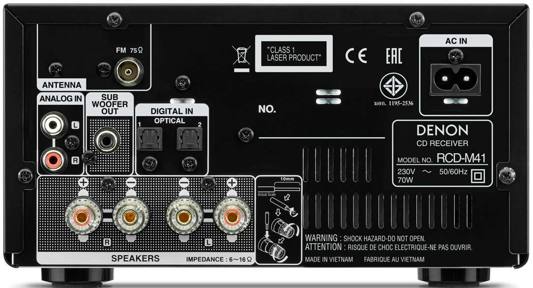 Музыкальный центр Denon RCD-M41 BK E2 купить | ELMIR - цена, отзывы ...