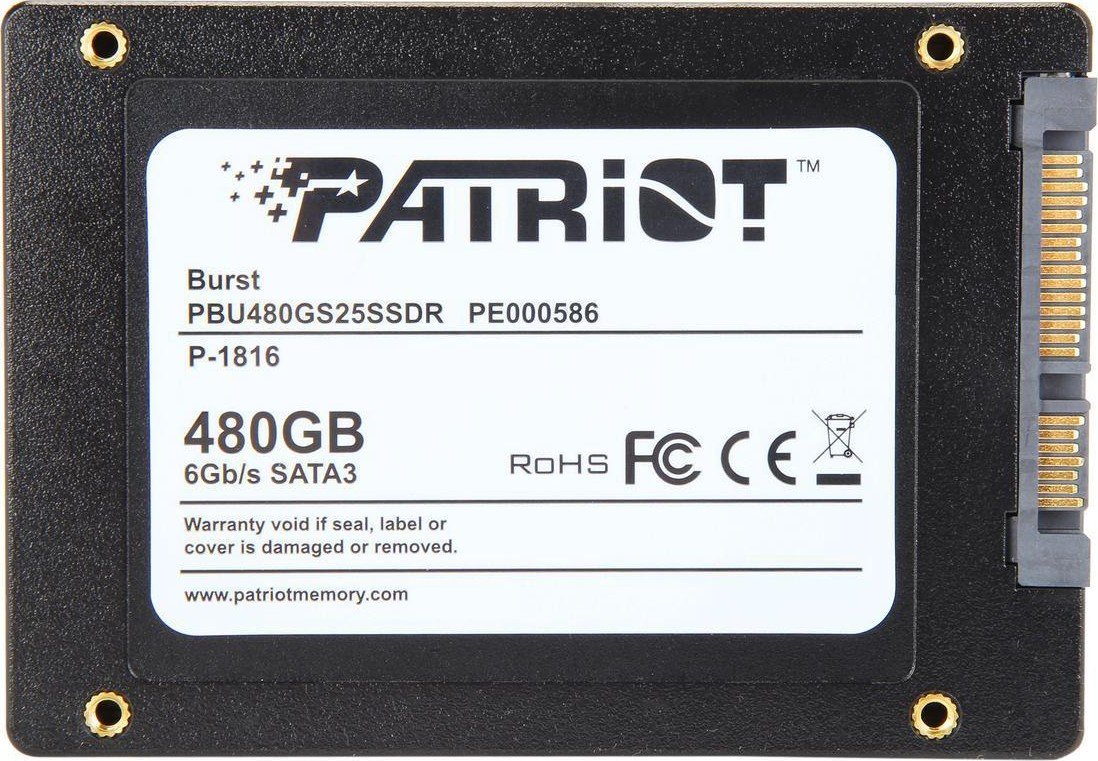 SSD-накопитель SATA 480GB Patriot Burst (PBU480GS25SSDR