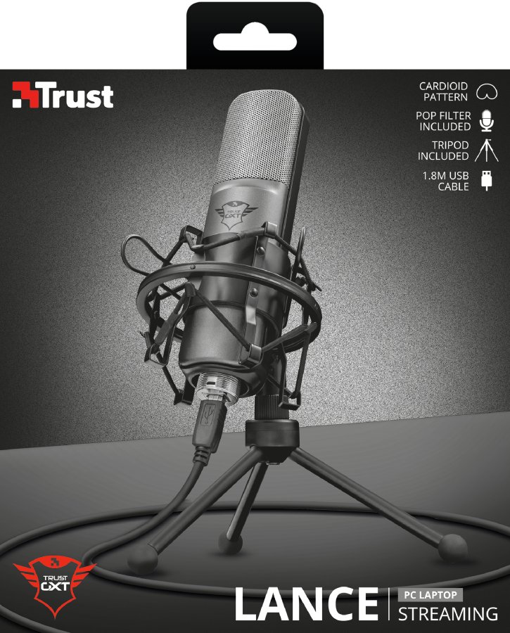 Микрофон Trust GXT 242 Lance Streaming Microphone (22614) купить ...