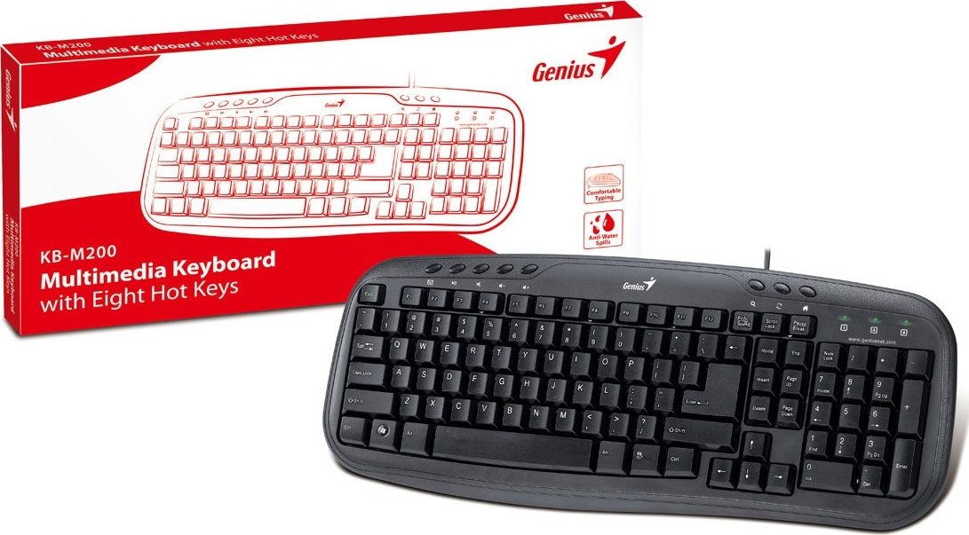 Клавиатура Genius KB-M200 Black USB (31310049110) купить | Elmir - цена ...