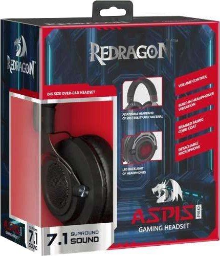 Наушники Redragon Aspis Pro 7.1 (64219) купить | ELMIR - цена, отзывы ...