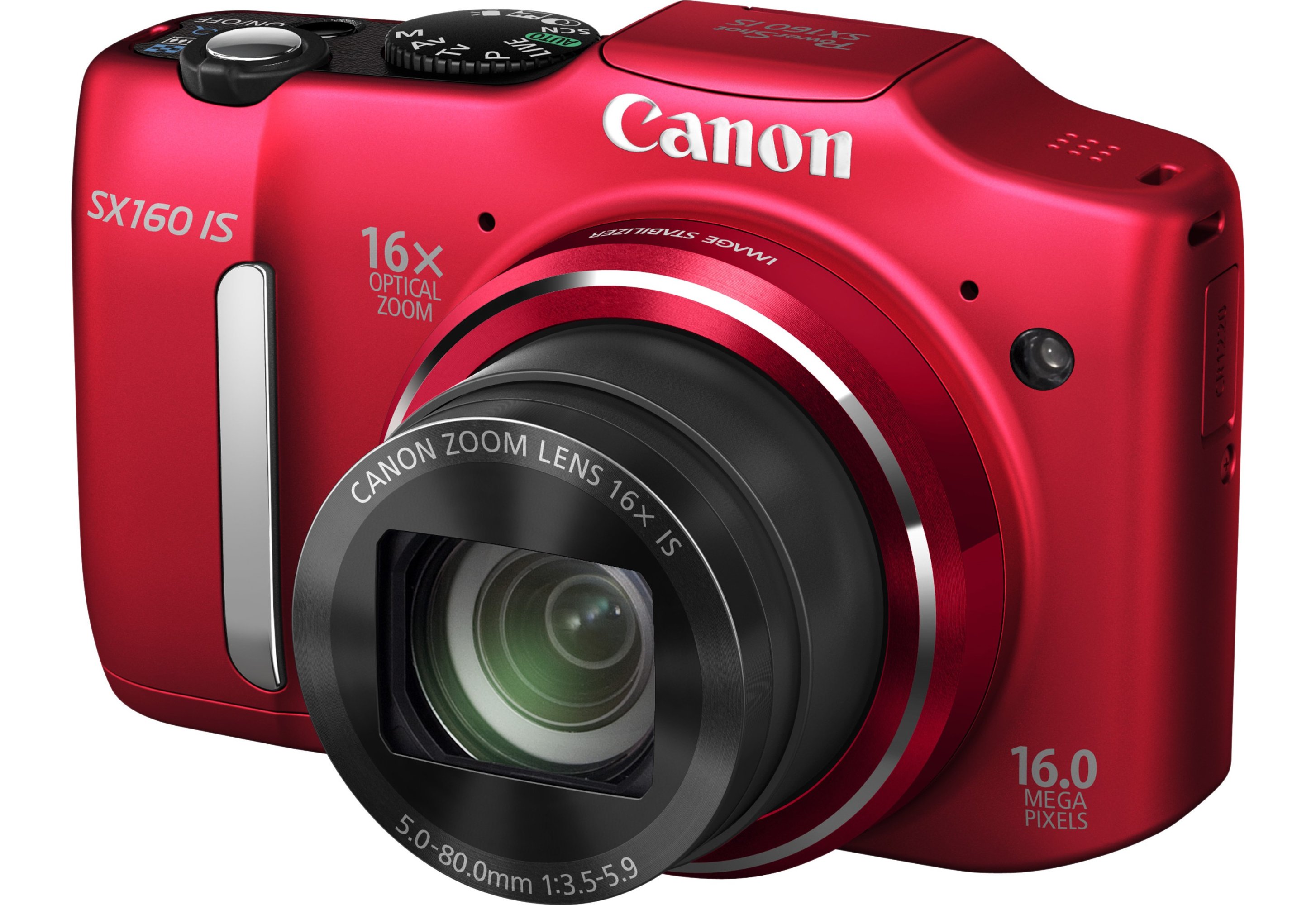Цифровая фотокамера Canon PowerShot SX160 IS Red купить | ELMIR - цена ...