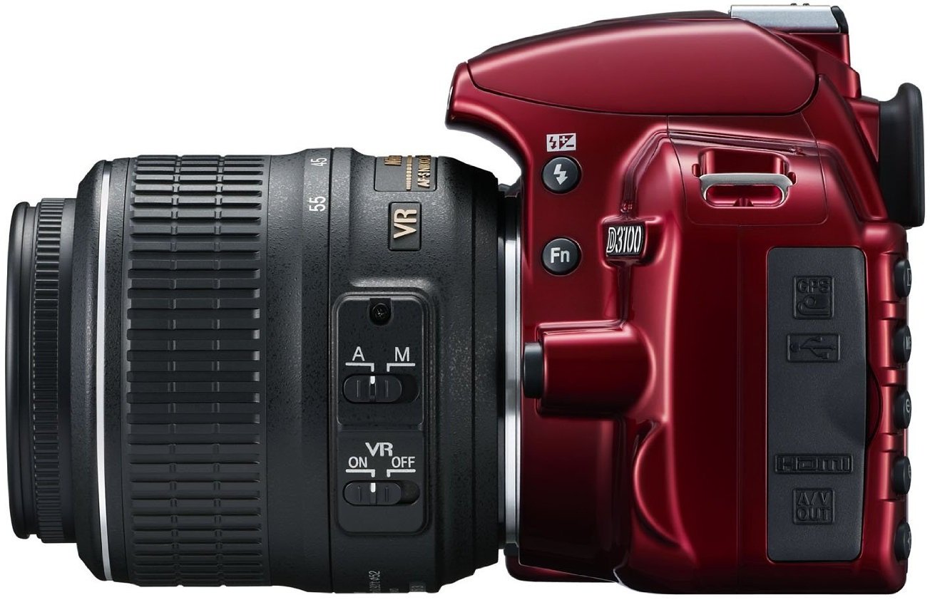 Цифровая фотокамера Nikon D3100 Kit 18-55 VR Red (VBA281K001