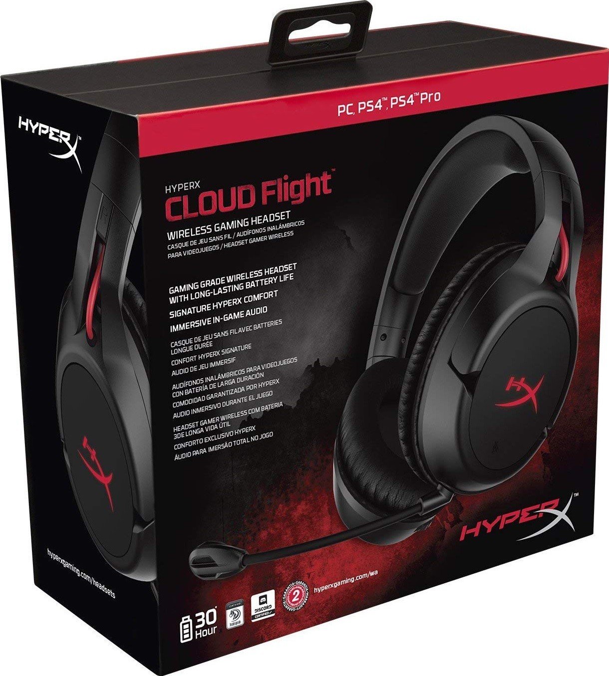 Наушники HyperX Cloud Flight Black (HX-HSCF-BK/EM) купить | ELMIR ...