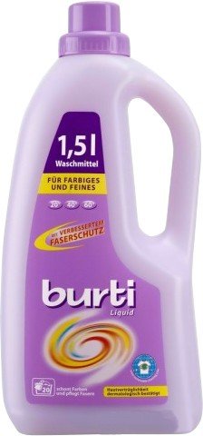 Средство синтетическое жидкое для цветного и тонкого белья burti Liquid 1.5л (4000196121240)