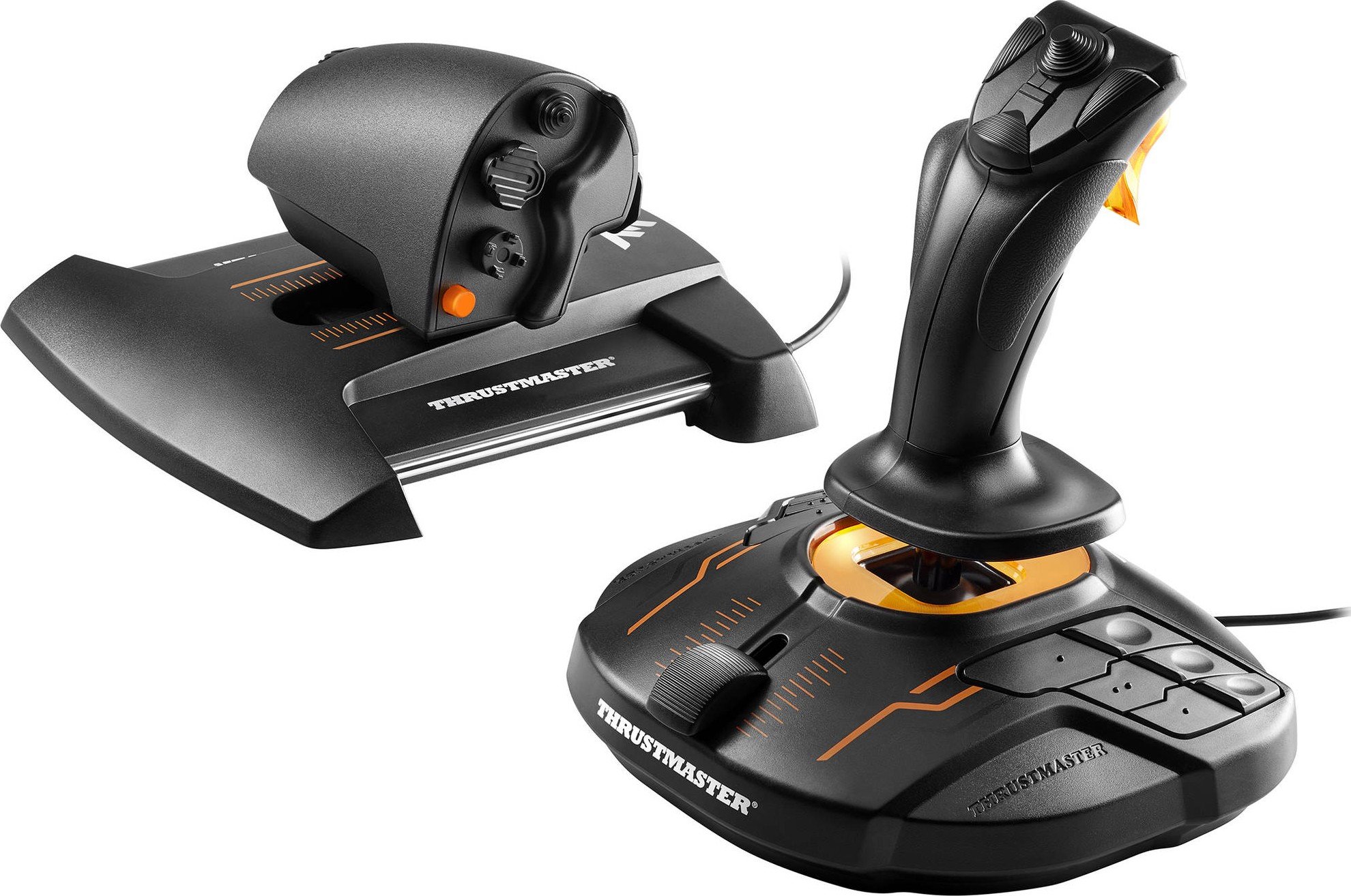 Джойстик Thrustmaster T-16000m FCS Hotas Flight Stick and Throttle