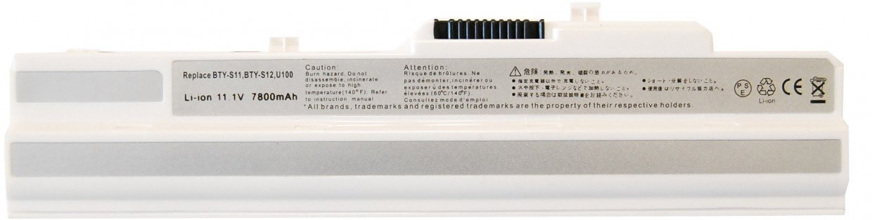 OTB Akku Kompatibel Zu MSI Wind U90, U100, U100x, LG X110 6600mAh Li Ion Schwarz::988