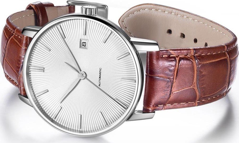 Часы Xiaomi TwentySeventeen Light Mechanism Silver/Brown W001M