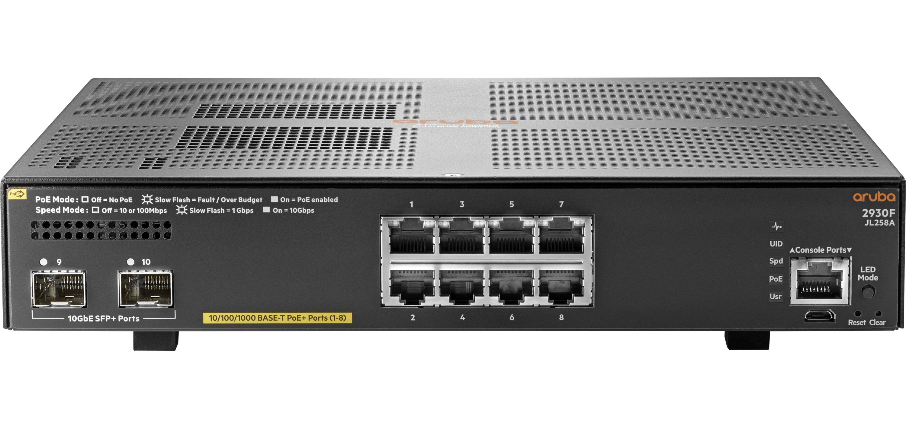 Коммутатор Aruba 2930F-8G (JL258A) купить | ELMIR - цена, отзывы ...