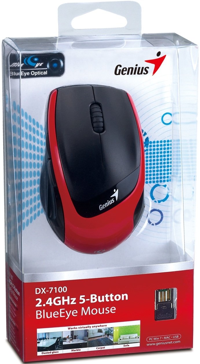 Мышь Genius Wireless DX-7100 Red (31030060101) купить | ELMIR - цена ...
