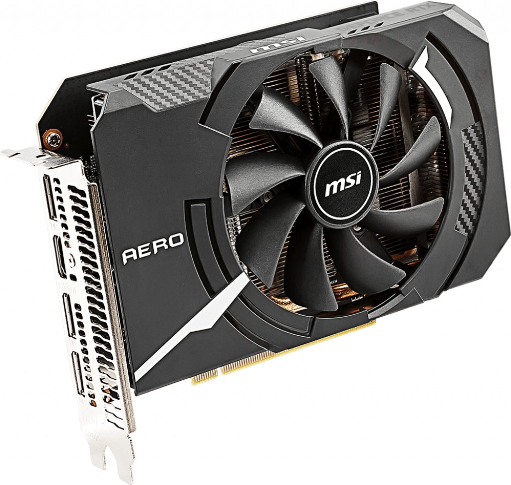 Видеокарта MSI PCI-E GeForce RTX2060 6GB DDR6 (RTX 2060 AERO ITX 6G OC ...