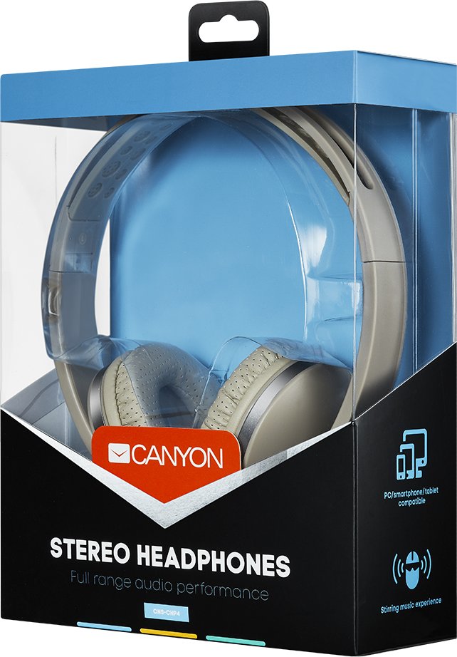 Наушники Canyon CNS-CHP4BE Beige купить | ELMIR - цена, отзывы ...