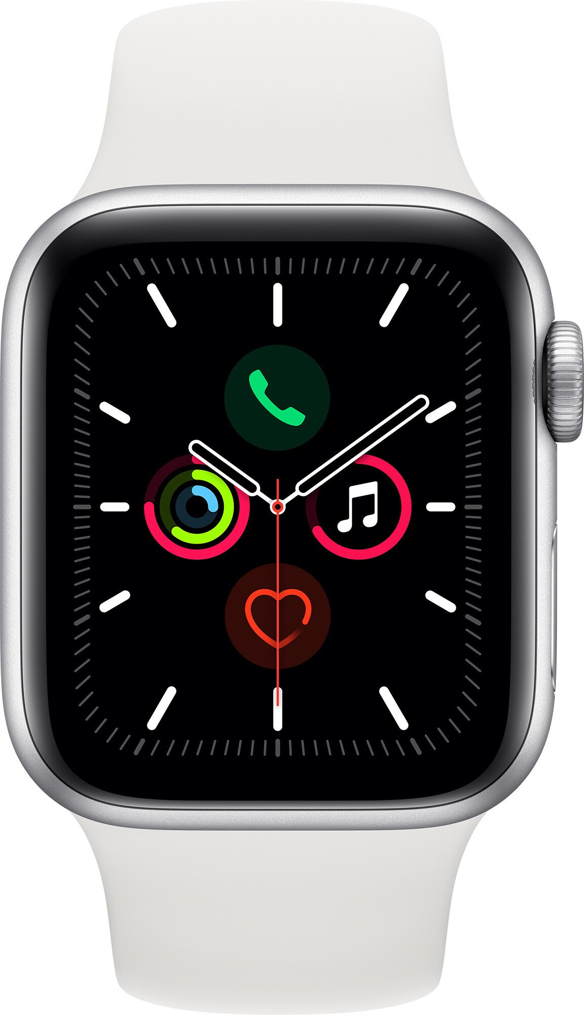 Смарт-часы Apple Watch Series 5 44mm GPS Silver Aluminium/White (MWVD2 ...
