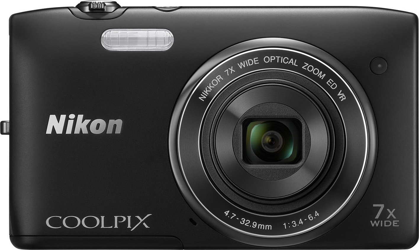 Цифровая фотокамера Nikon Coolpix S3500 Black купить | ELMIR - цена ...