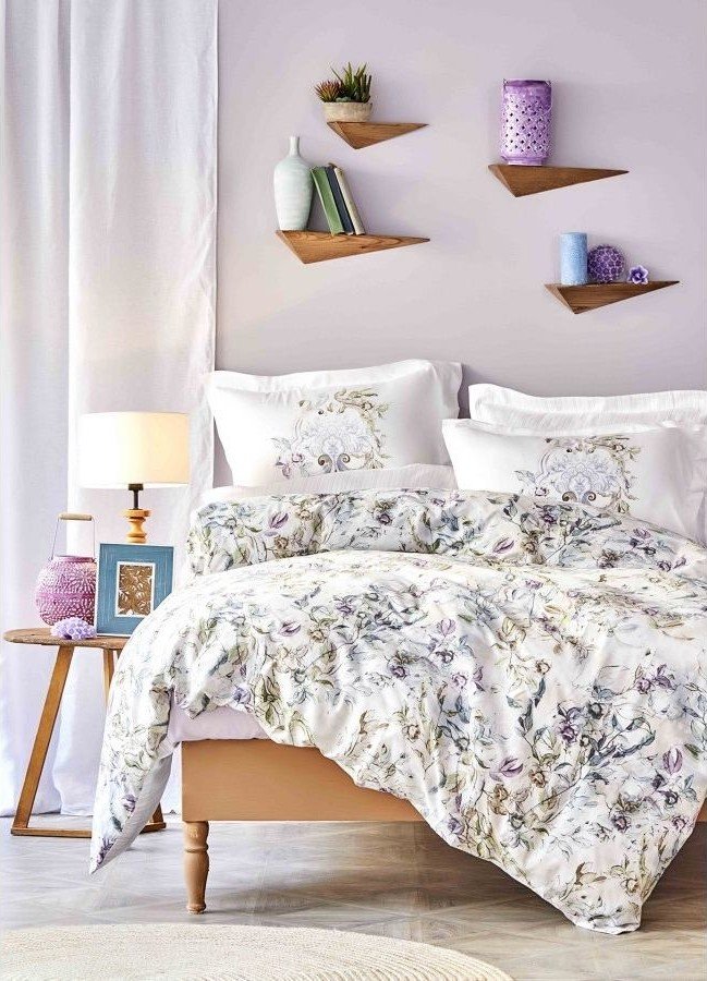 Komplekt Postelnogo Belya Karaca Home Evro Satin Elsira Mor 2020 1 Svt 2000022238908 Kupit Elmir Cena Otzyvy Harakteristiki