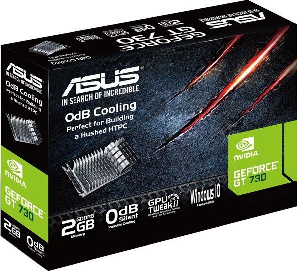Видеокарта Asus PCIE GeForce GT730 2GB DDR5 (GT730SL2GD5BRK