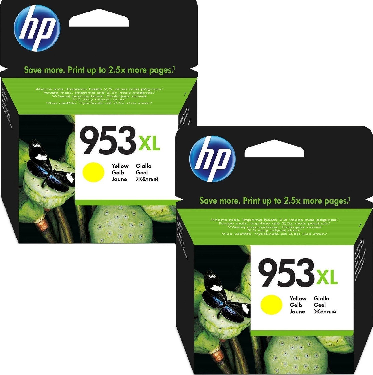 Картридж HP 953XL Yellow (F6U18AEDP) 2 шт. купить | ELMIR - цена ...
