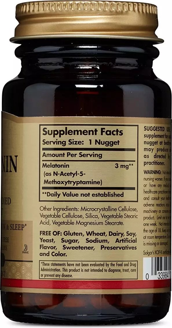 Мелатонин Solgar 3 мг 60 таб (SOL01934) купить | ELMIR - цена, отзывы ...