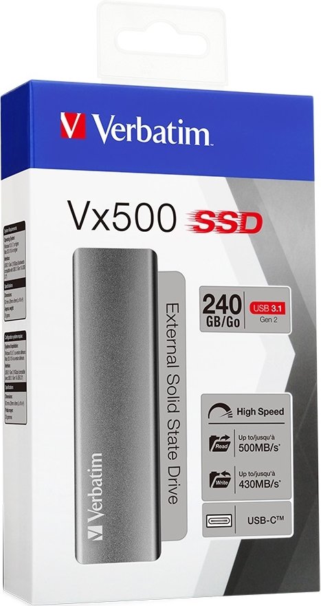 SSD USB 240GB Verbatim Vx500 47442 ELMIR SSD USB 240GB Verbatim Vx500 47442 ELMIR