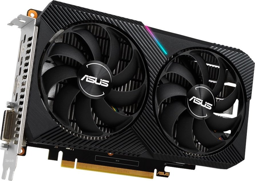 Видеокарта Asus PCI-E GeForce GTX1650 4GB DDR6 (DUAL-GTX1650-O4GD6-MINI ...