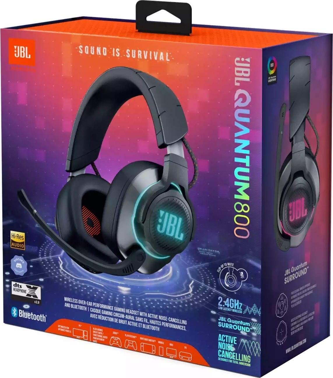Наушники JBL Quantum 800 Black (JBLQUANTUM800BLK) купить | ELMIR - цена ...