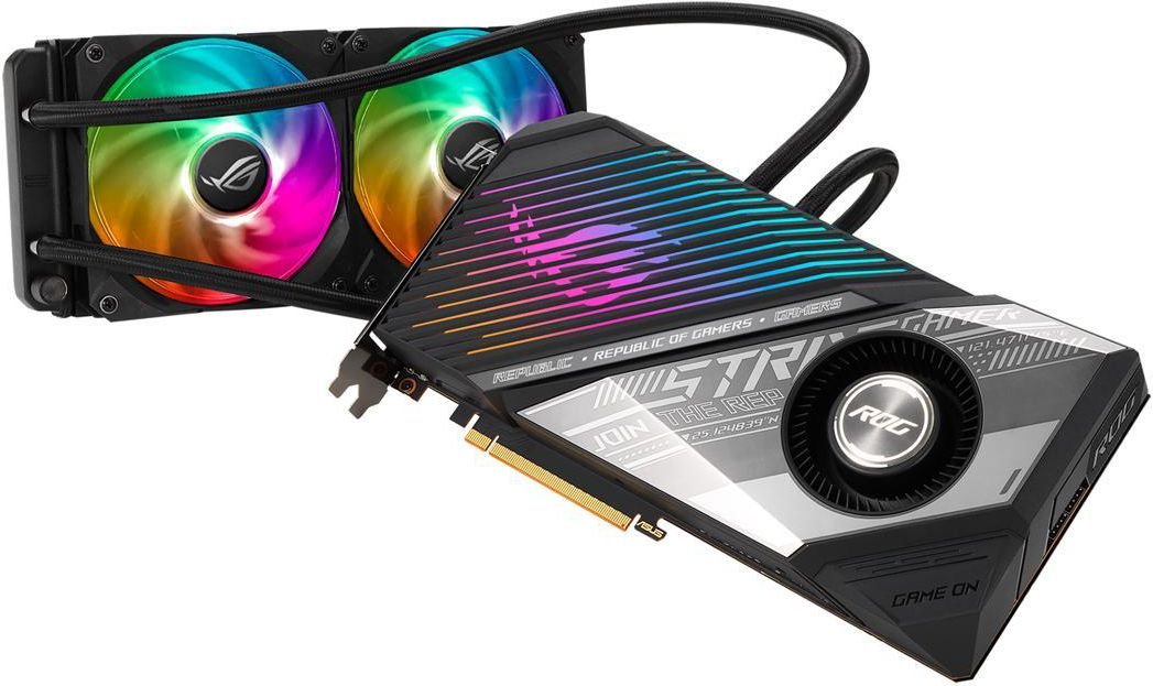 Видеокарта Asus PCI-E Radeon RX 6800 XT 16GB DDR6 (ROG-STRIX-LC ...