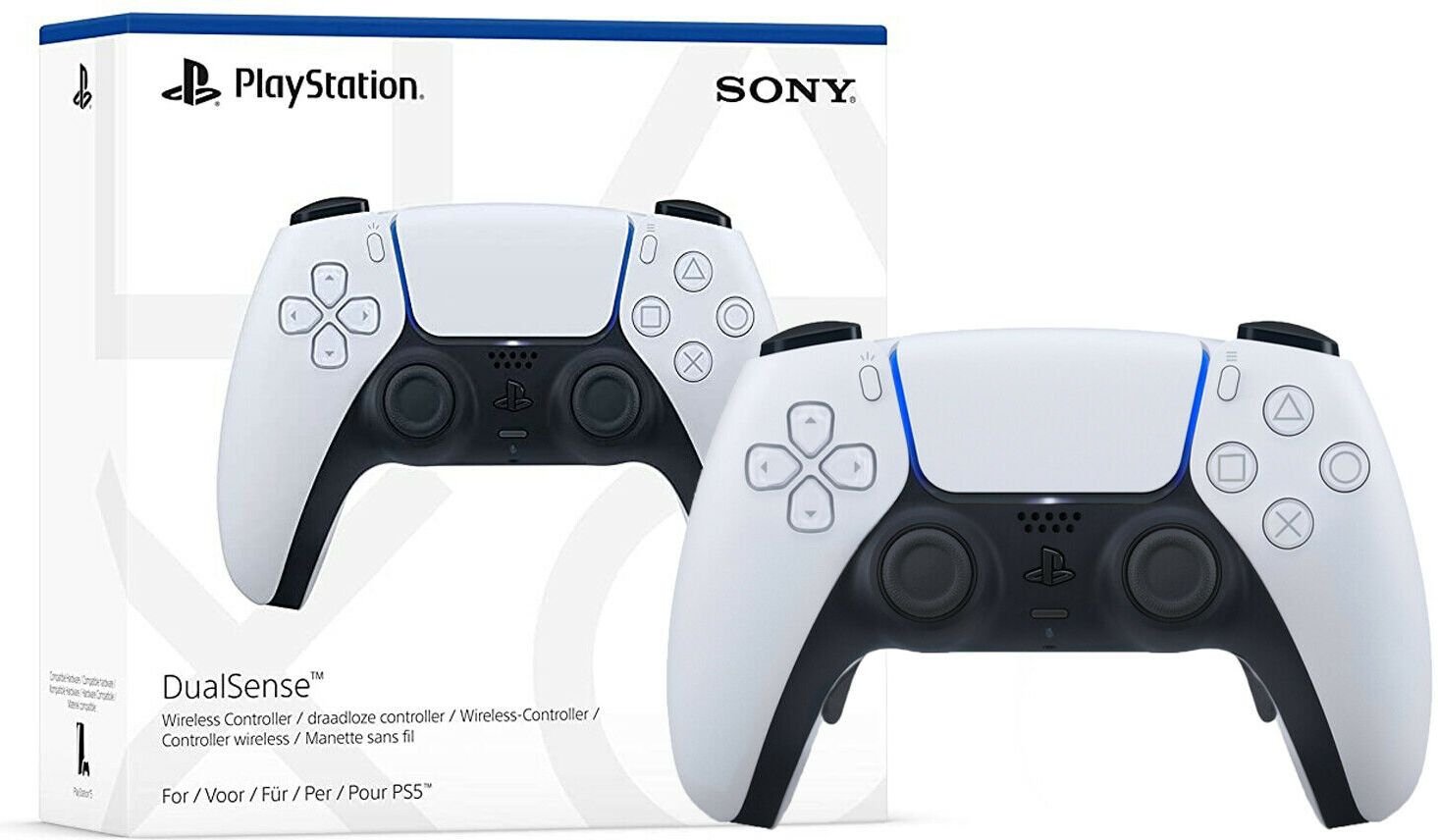 Геймпад Sony PS5 DualSense White (9399902) купить | ELMIR - цена