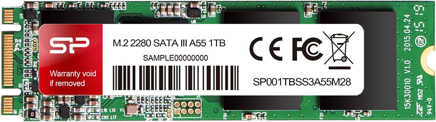 SSD-накопитель M.2 1TB Silicon Power 2280 A55 (SP001TBSS3A55M28