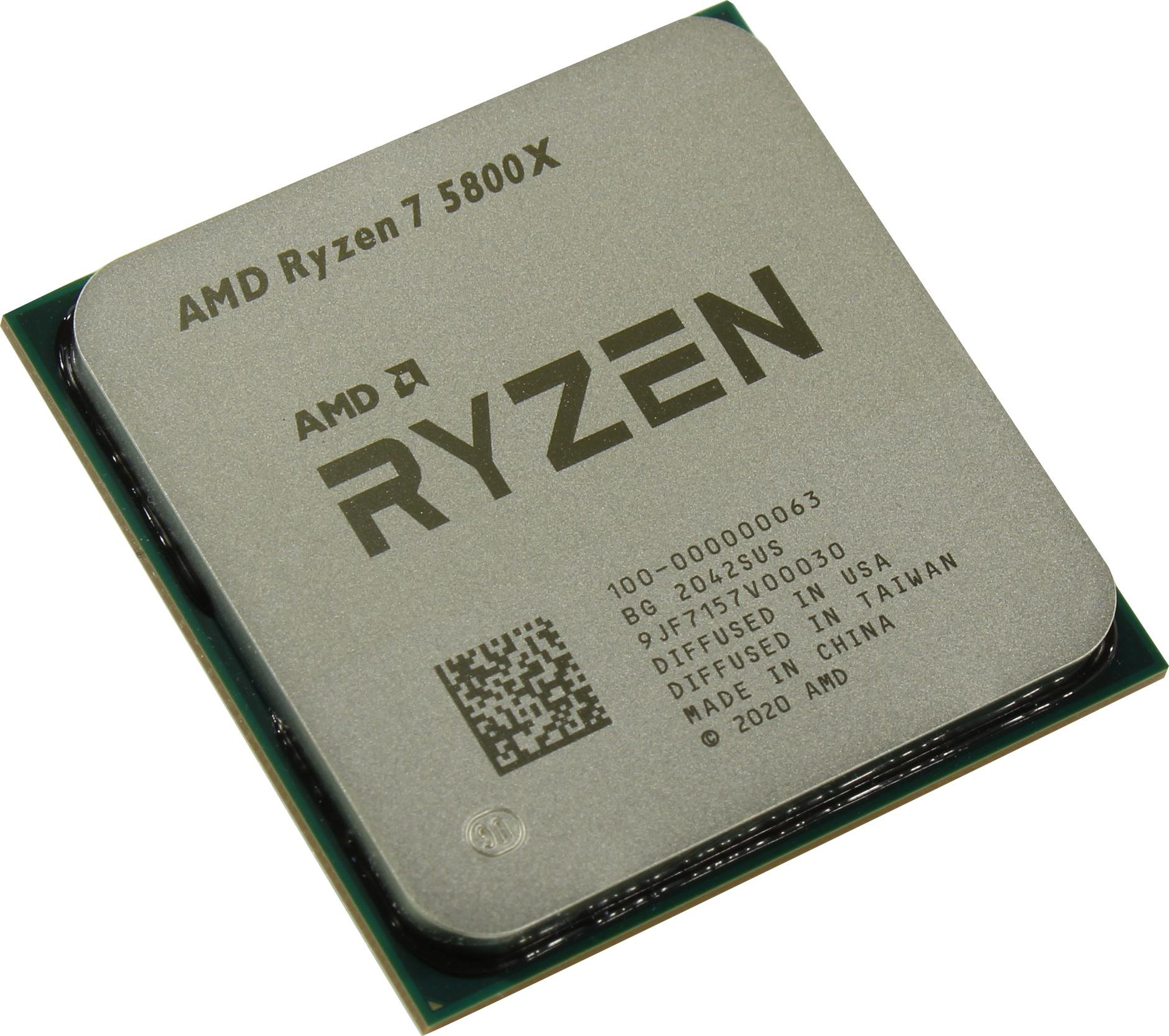 Процессор AMD Ryzen 7 5800X s-AM4 4.7GHz/32MB Tray (100-000000063