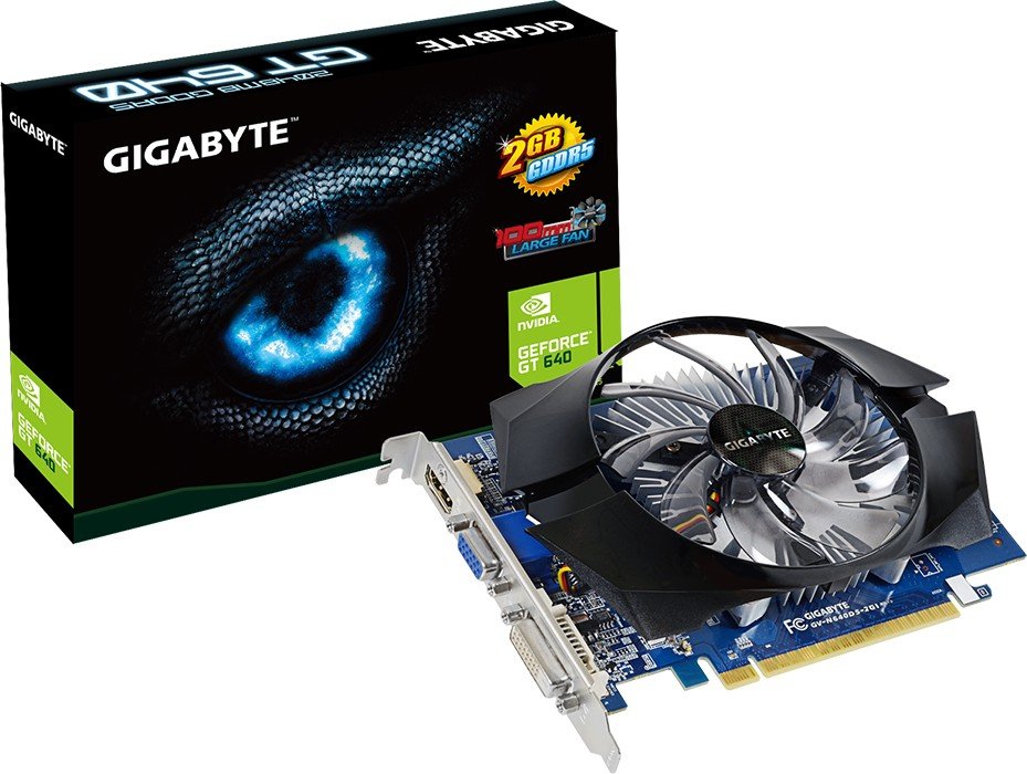 Видеокарта GigaByte PCI-E GeForce GT640 2GB DDR5 (GV-N640D5-2GI ...