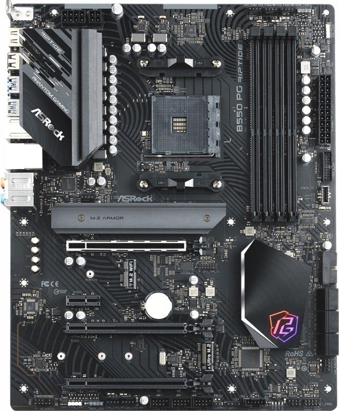 Материнская плата ASRock B550 PG Riptide s-AM4 B550 купить | Elmir