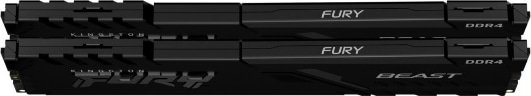Модуль памяти Kingston Fury DDR4 32GB 2x16GB 3200MHz Beast Black