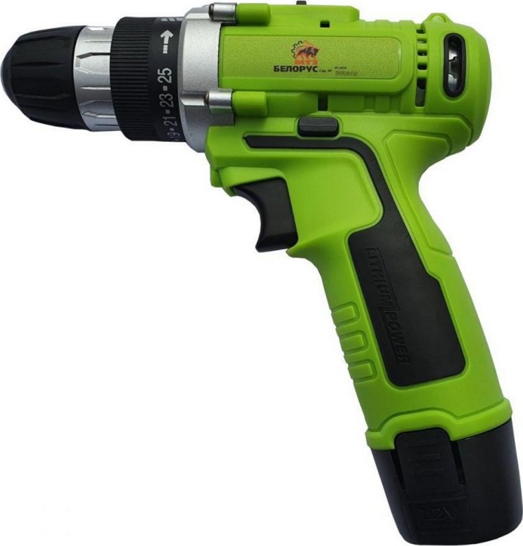 Аккумуляторный шуруповерт Белорус МТЗ ДА-12/2Л купить | ELMIR - цена ...