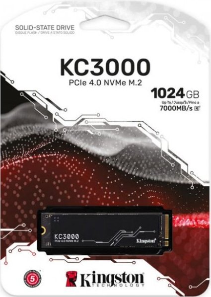 SSD-накопитель M.2 1TB Kingston KC3000 (SKC3000S/1024G) купить