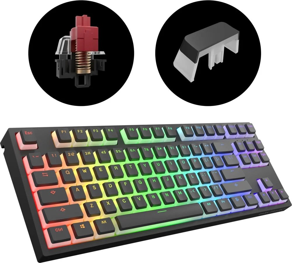 Клавиатура Dark Project Pro KD87A Pudding Gateron Optical 2.0 Red EU ...
