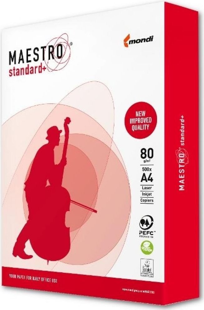 Бумага офисная A4 Mondi Maestro Standard Plus 80г/м, 500л. (MS80