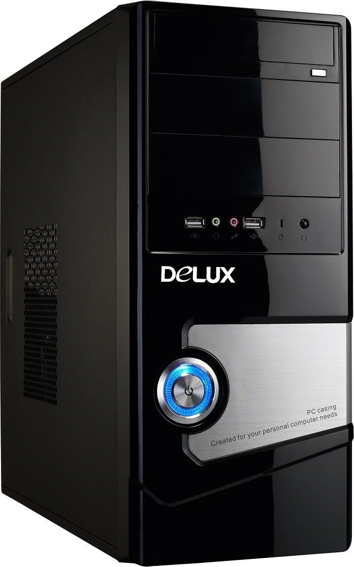 Корпус Delux DLC-MV850 Black/Silver б/БП купить | Elmir - цена, отзывы ...