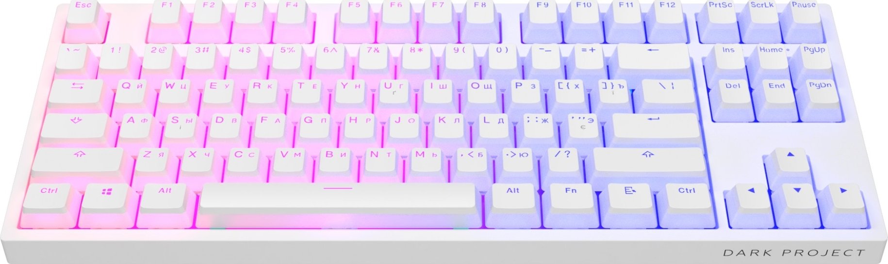 Клавиатура Dark Project Pro KD87A PBT Pudding Gateron Mechanical Cap ...