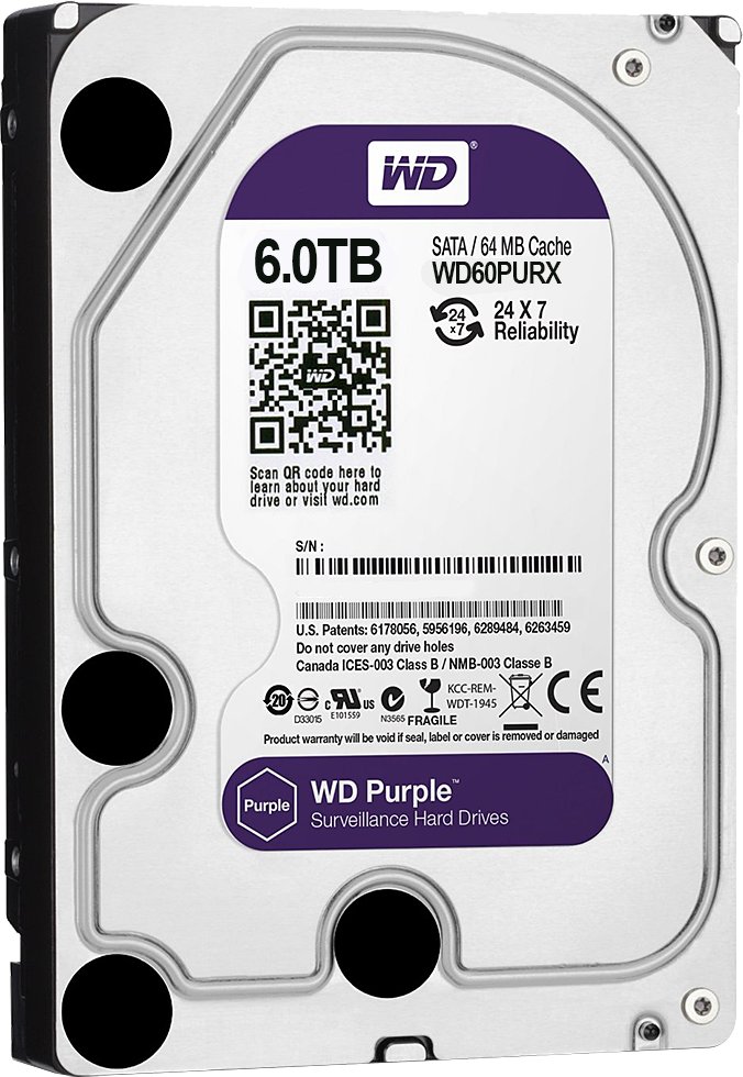 Жесткий диск 3.5" SATA 6TB WD Purple (WD60PURX) купить | Elmir - цена ...