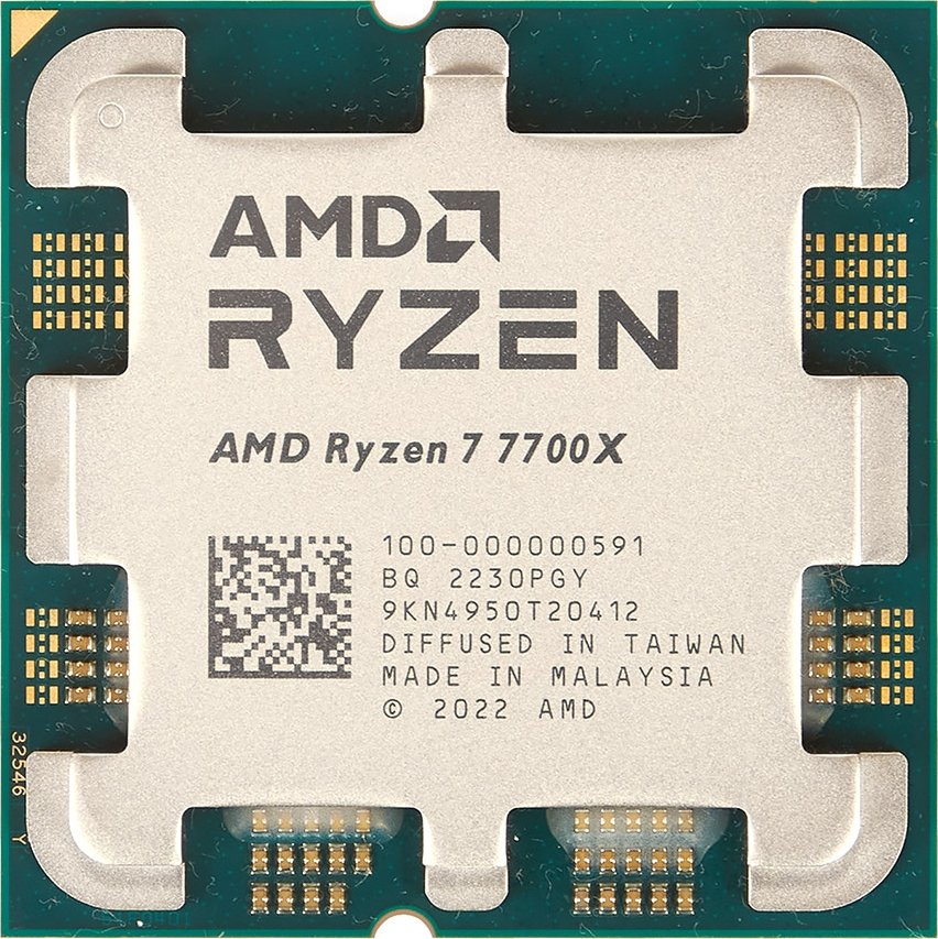 CPU AMD Ryzen 7 7700X Процессор AMD Ryzen 7 7700X (8-ЯДЕР, 16-ПОТОКОВ) 4.5-5.4 GHz