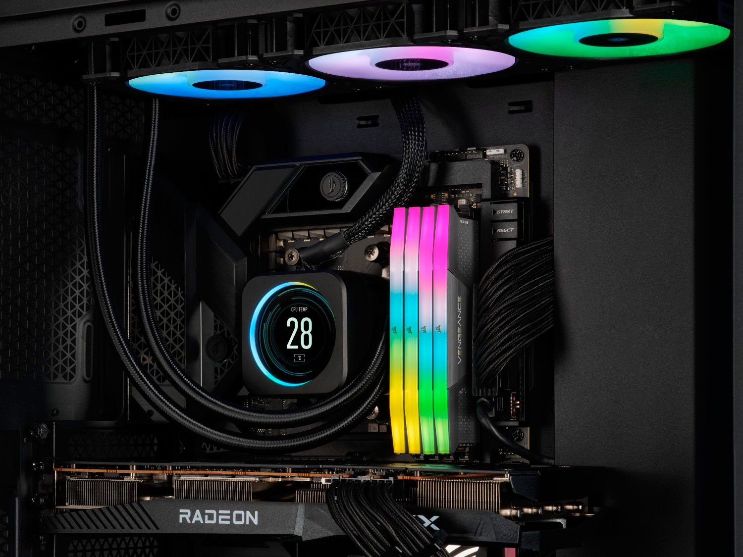 Модуль пам'яті Corsair DDR5 32GB 2x16GB 5200MHz Vengeance RGB Cool