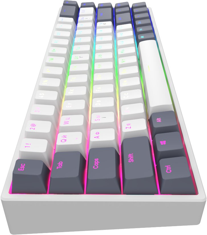 Клавиатура Dark Project KD68B PBT Mech. g3ms White/Dark Blue ENG/UA (KB ...