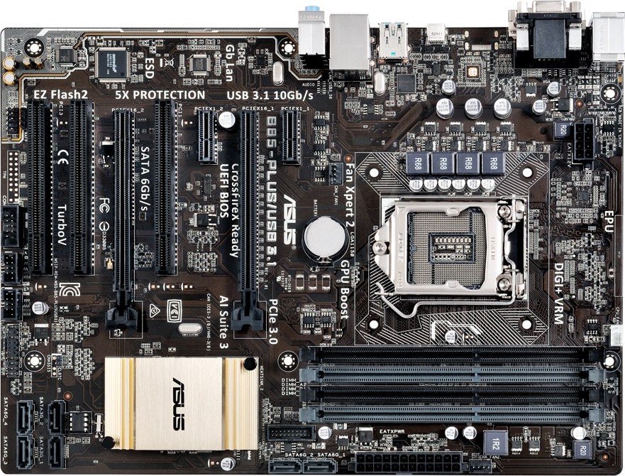 Материнская плата Asus B85-Plus/USB 3.1 s-1150 B85 купить | Elmir ...
