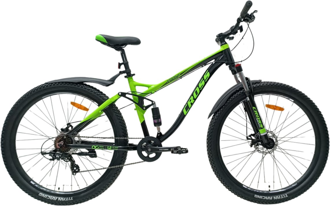 Велосипед Cross Apache 2025 Black/Green 29